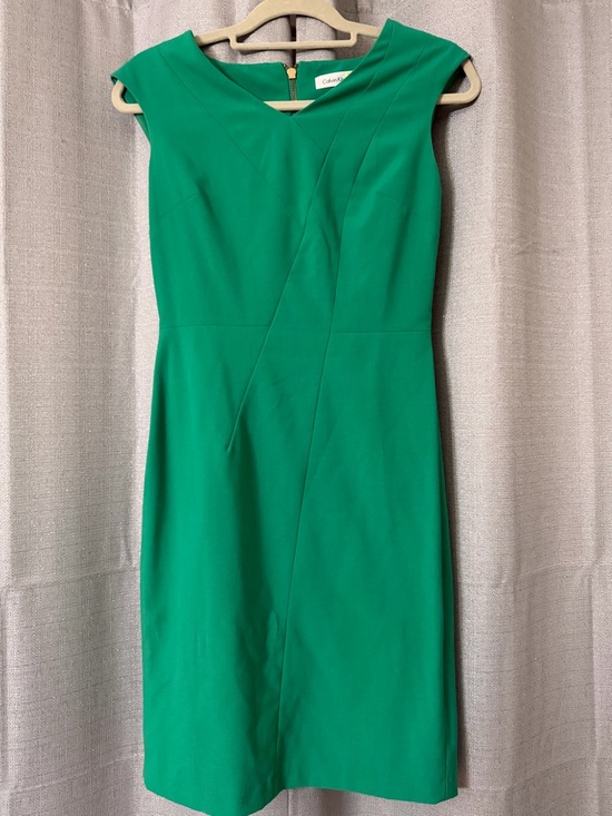 Calvin Klein Green Midi Dress - Picture 3 of 5